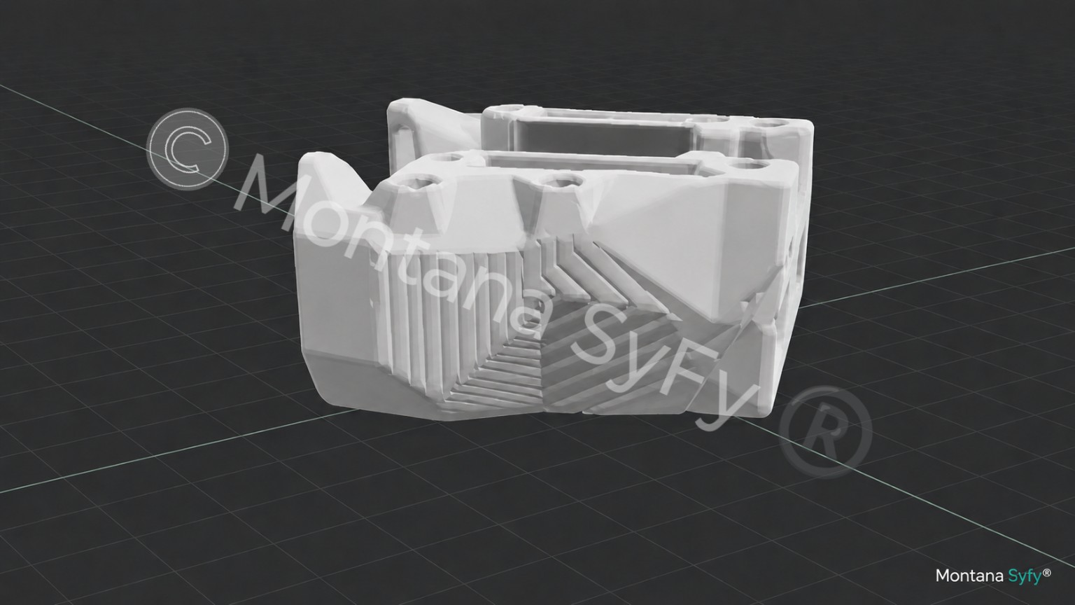 Complex enclosure modeled in KerrfCAD
